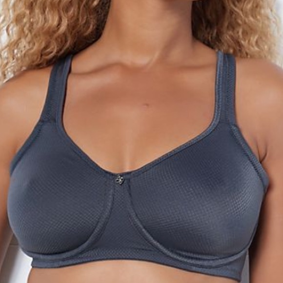 Breezies Diamond Jacquard Wirefree Support Bra - Picture 3 of 4